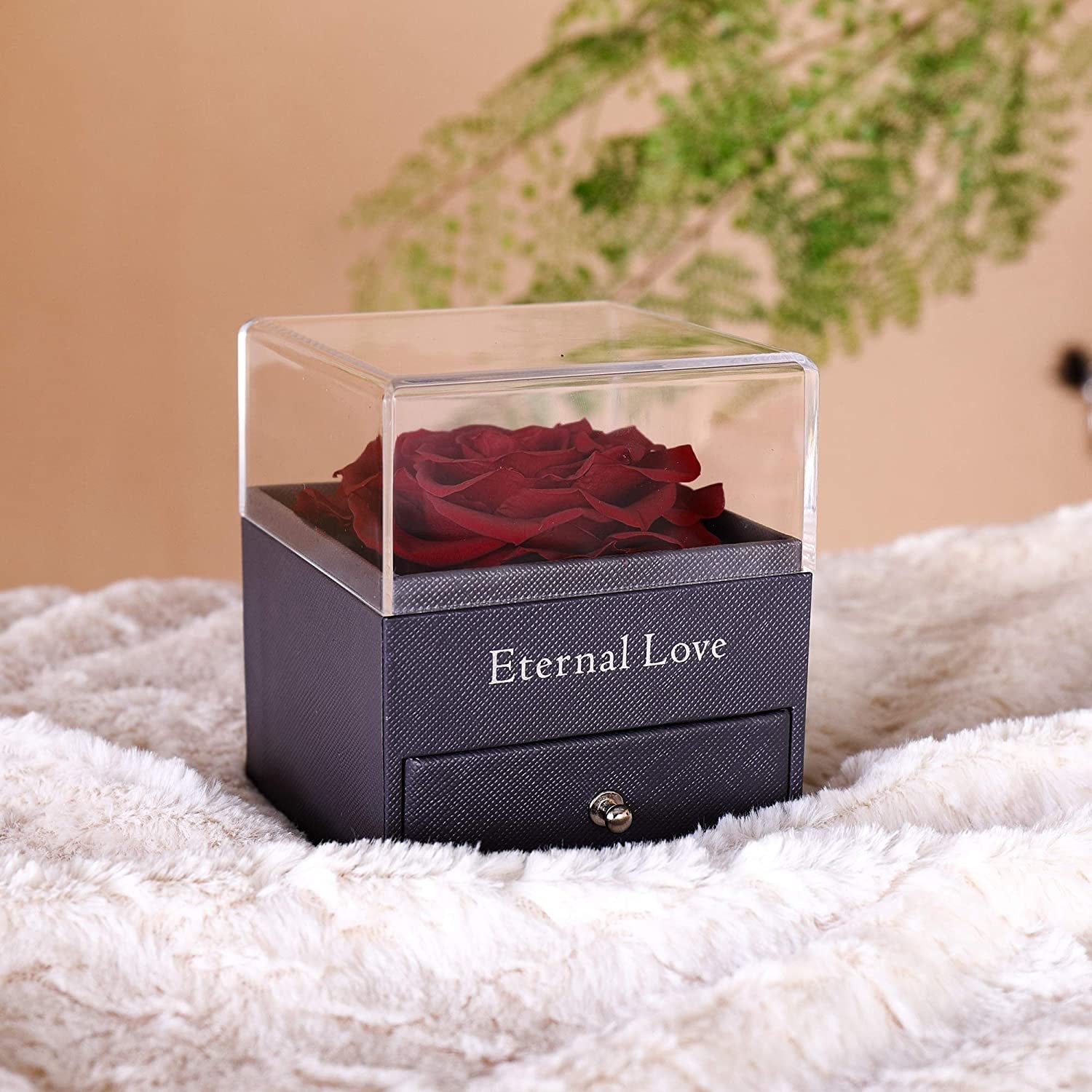 100 Languages Love Necklace & Preserved Rose Gift Set - Bella Fils jewelry
