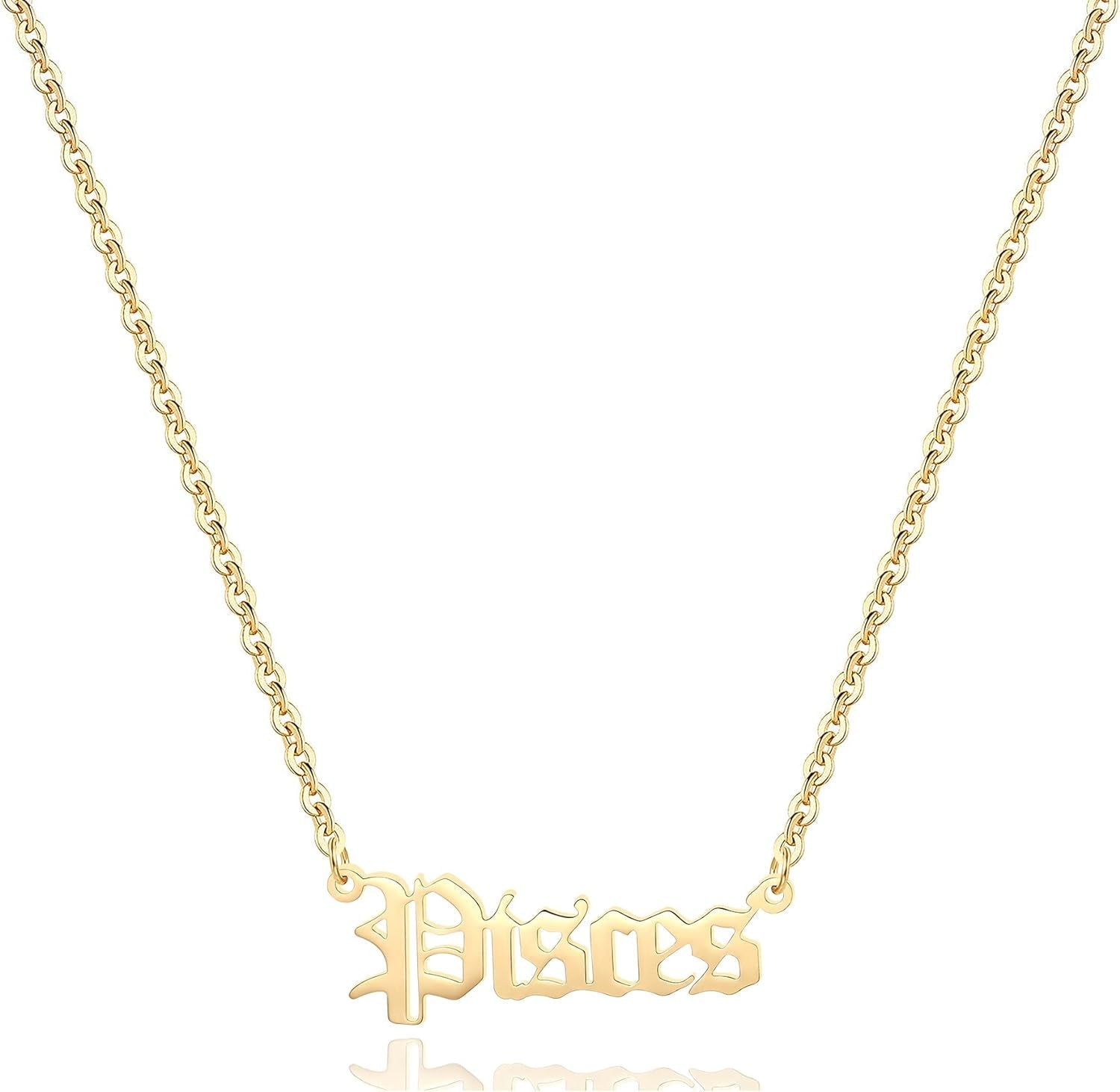 12 Zodiac Horoscope Necklace – Gold Plated Astrology Pendant - Bella Fils jewelry