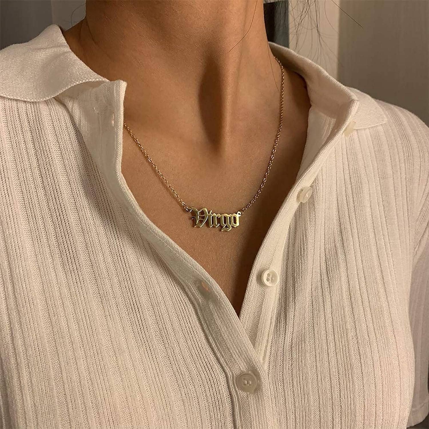 12 Zodiac Horoscope Necklace – Gold Plated Astrology Pendant - Bella Fils jewelry