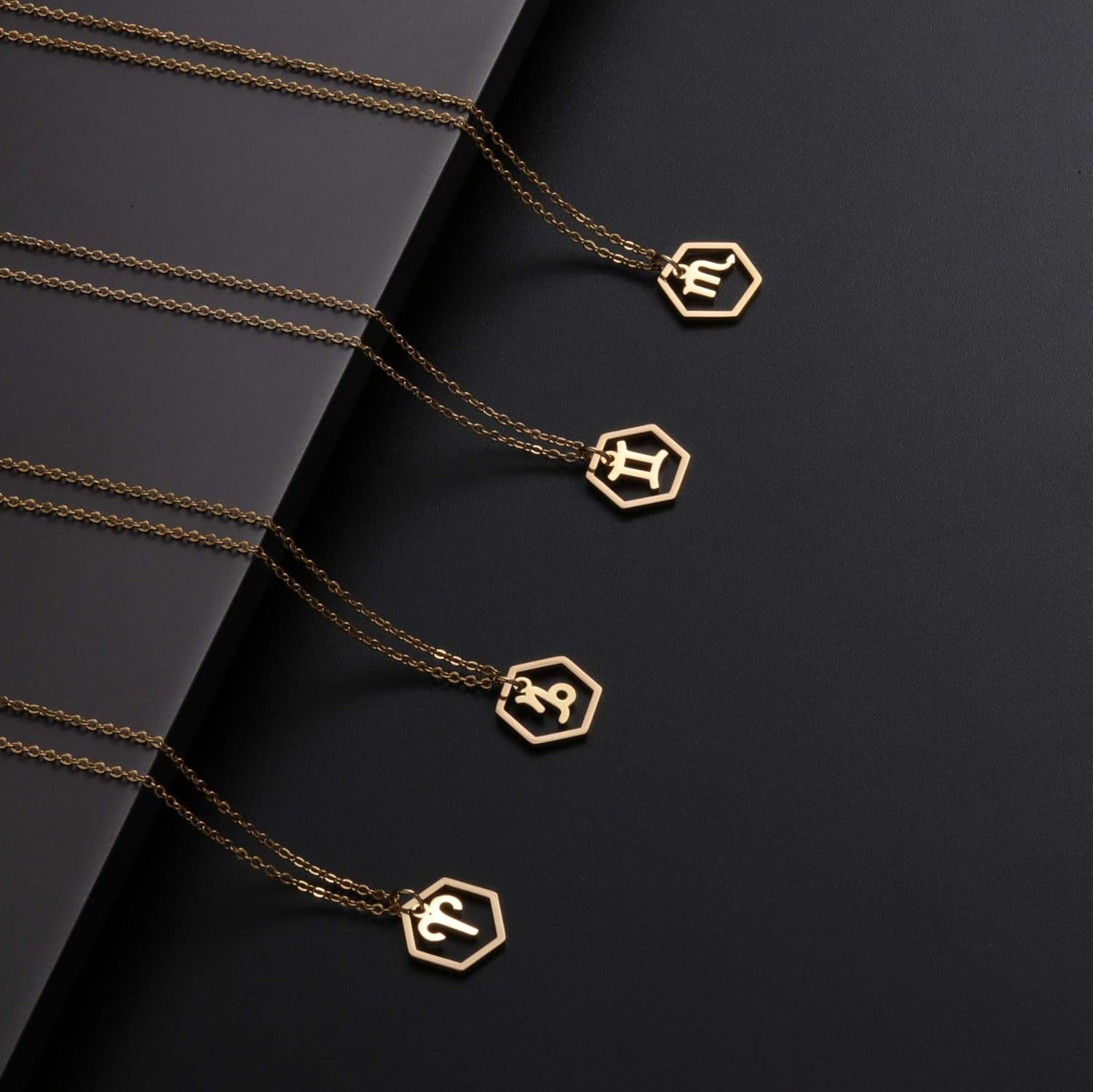 12 Zodiac Horoscope Necklace – Gold Plated Astrology Pendant - Bella Fils jewelry