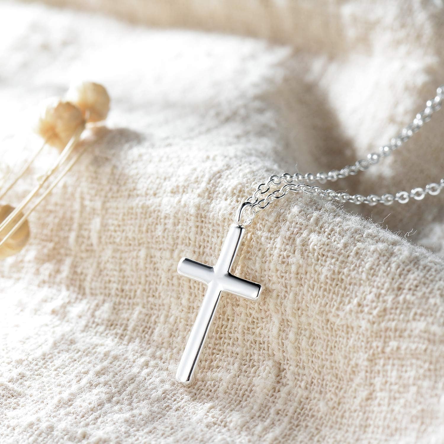 14K Gold Plated Cross Necklace for Women – Faith Pendant - Bella Fils jewelry