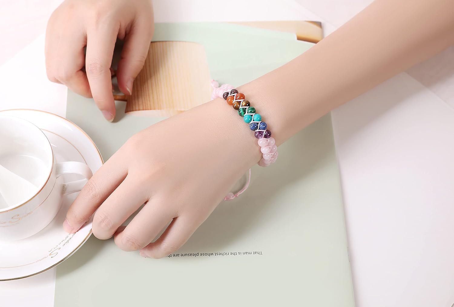 7 Chakra Bracelet for Women & Men – Healing Crystal Beads - Bella Fils jewelry