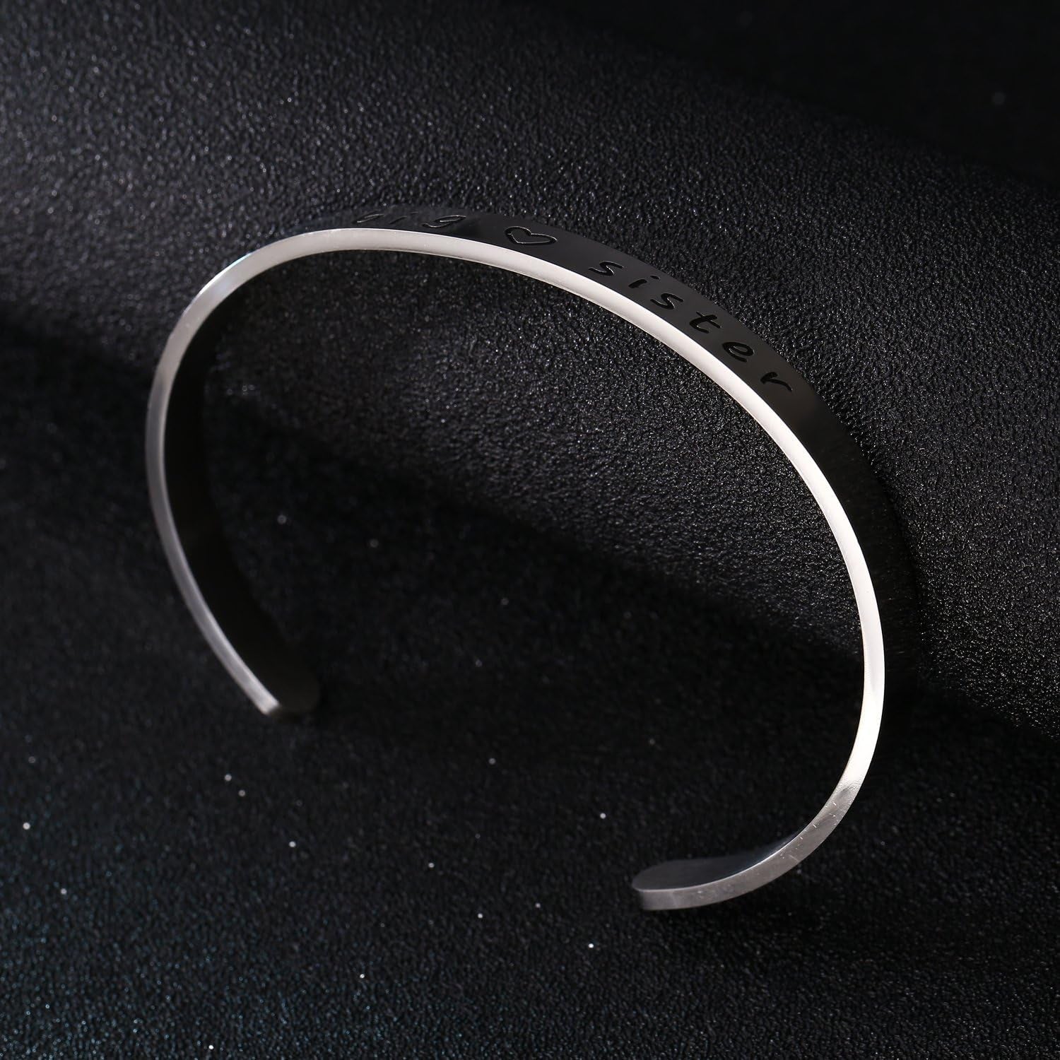 Big Sis Middle Sis Little Sis Sister Cuff Bangle Bracelet Family Friend Gift for Women - Bella Fils jewelry