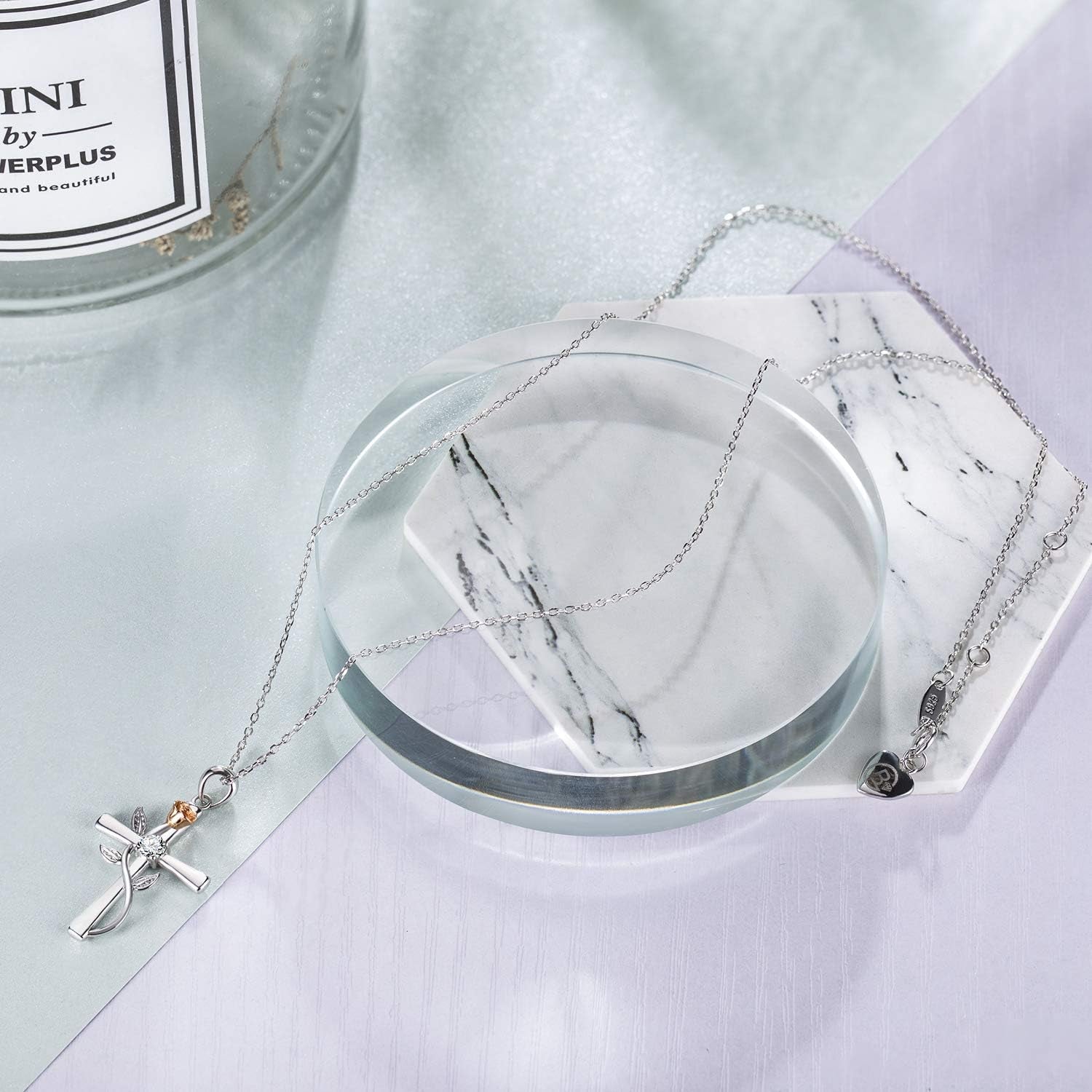 Cross Necklace for Women – 5A Cubic Zirconia Birthstone Jewelry - Bella Fils jewelry