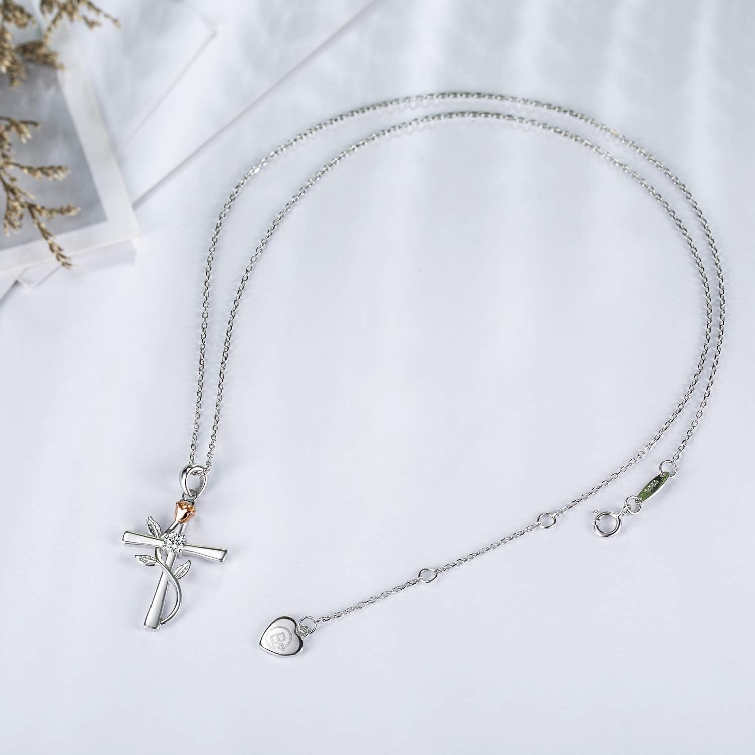 Cross Necklace for Women – 5A Cubic Zirconia Birthstone Jewelry - Bella Fils jewelry