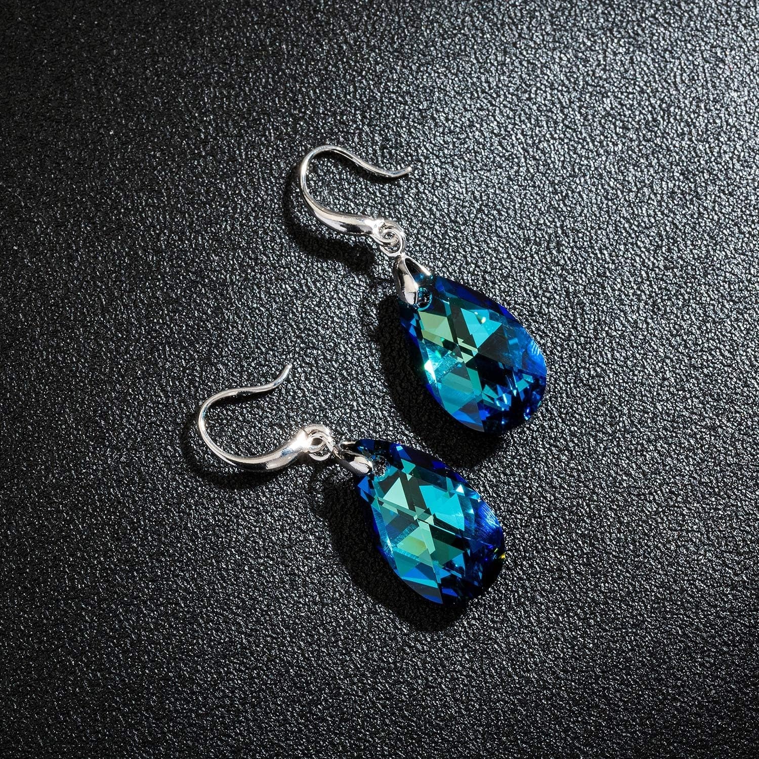 Crystal Teardrop Dangle Earrings - Bella Fils jewelry
