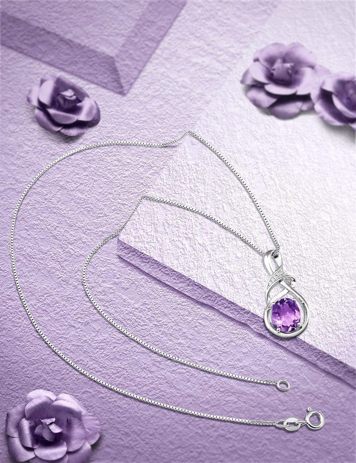 Natural Gemstone Necklace for Women – Fine Sterling Silver Jewelry - Bella Fils jewelry