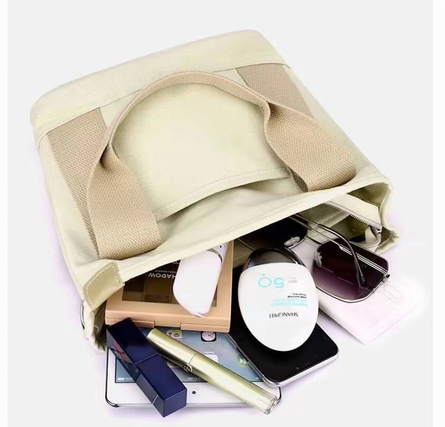 New Large Capacity Multi-Pocket Handbag Women'S Canvas Tote Purses Crossbody Bag Vintage Tote Bags for School - Bella Fils jewelry