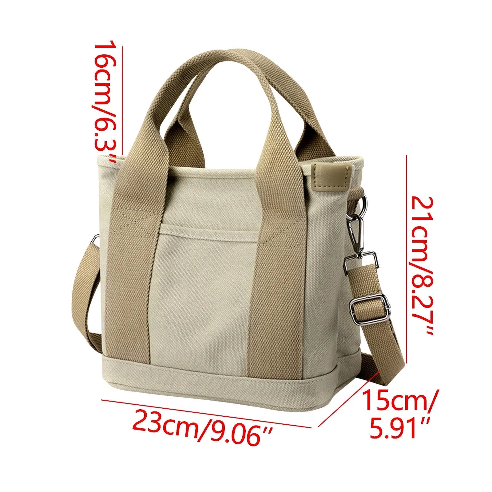 New Large Capacity Multi-Pocket Handbag Women'S Canvas Tote Purses Crossbody Bag Vintage Tote Bags for School - Bella Fils jewelry