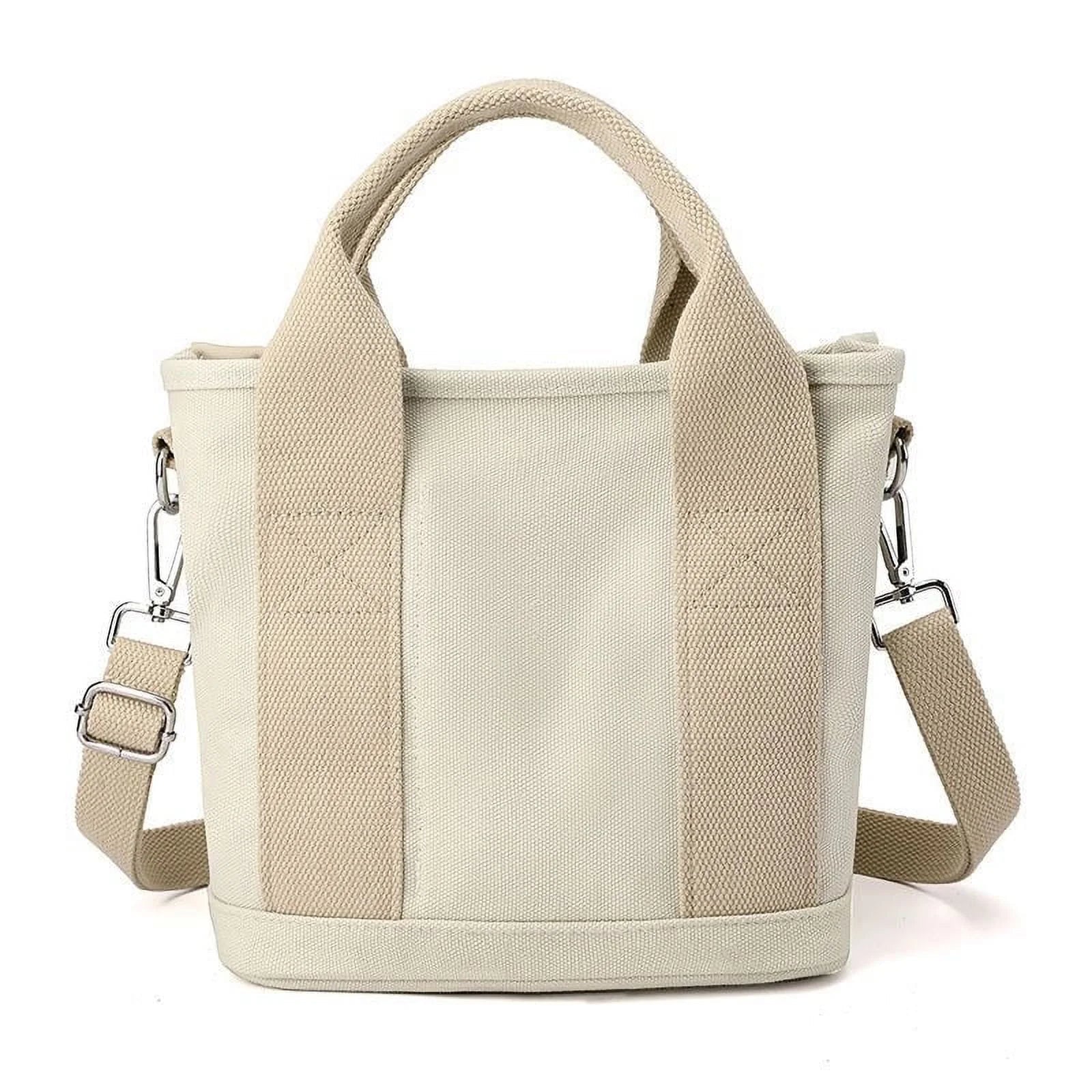 New Large Capacity Multi-Pocket Handbag Women'S Canvas Tote Purses Crossbody Bag Vintage Tote Bags for School - Bella Fils jewelry
