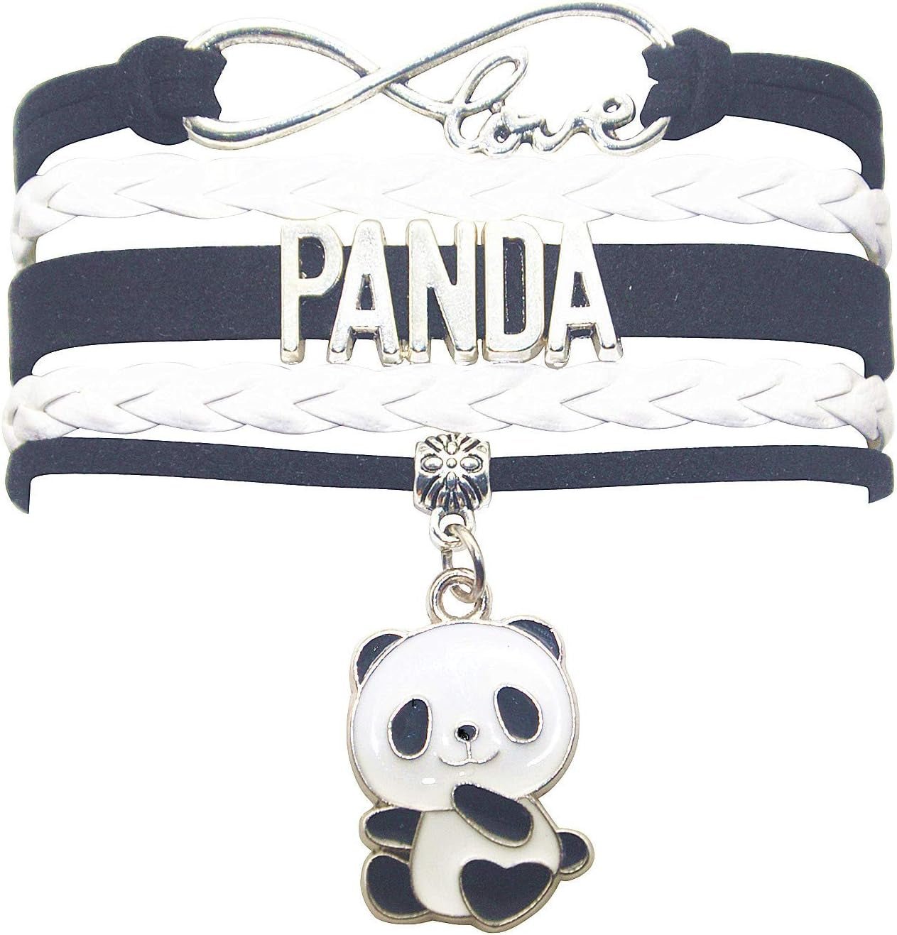 Panda Charm Bracelet - Infinity Love Design for Women Men Adult Panda Fans and Lovers - Bella Fils jewelry