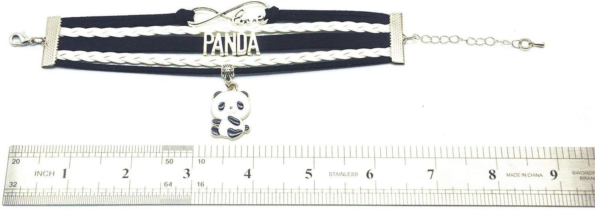 Panda Charm Bracelet - Infinity Love Design for Women Men Adult Panda Fans and Lovers - Bella Fils jewelry