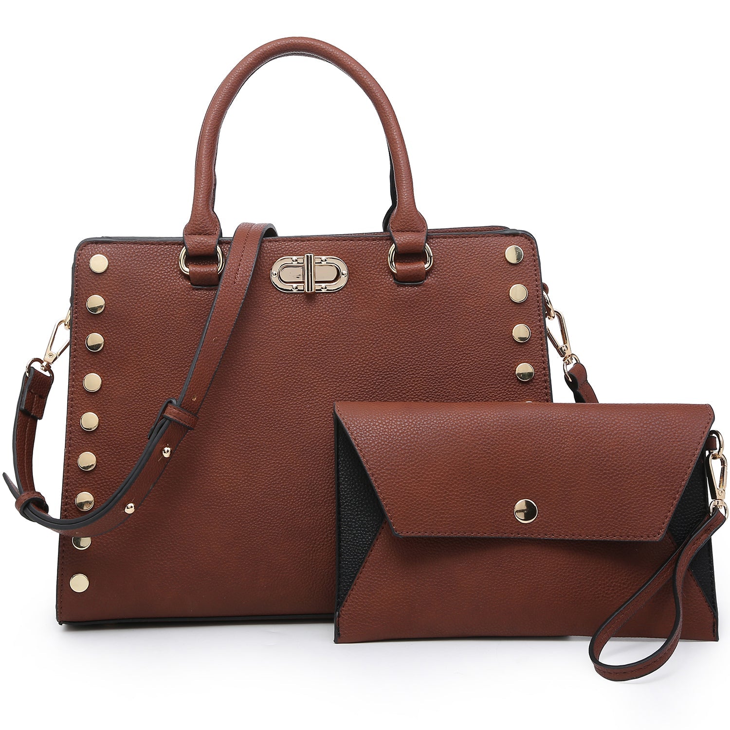 Purses and Handbags for Women Satchel Bags Top Handle Shoulder Bag Work Tote Bag with Matching Wallet - Bella Fils jewelry