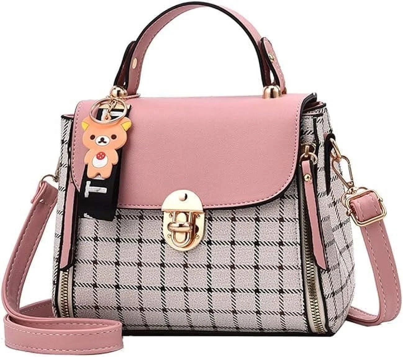 Small Purses and Handbags for Women Fashion Crossbody Bag Lightweight Shoulder Bag Plaid Pattern Satchel - Bella Fils jewelry