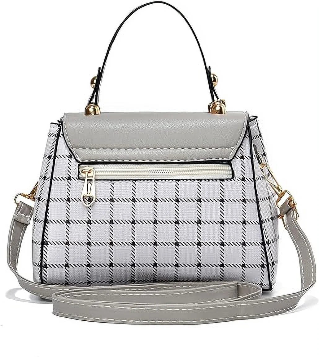 Small Purses and Handbags for Women Fashion Crossbody Bag Lightweight Shoulder Bag Plaid Pattern Satchel - Bella Fils jewelry