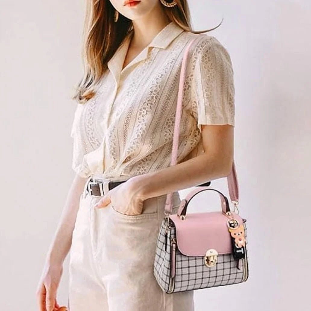 Small Purses and Handbags for Women Fashion Crossbody Bag Lightweight Shoulder Bag Plaid Pattern Satchel - Bella Fils jewelry