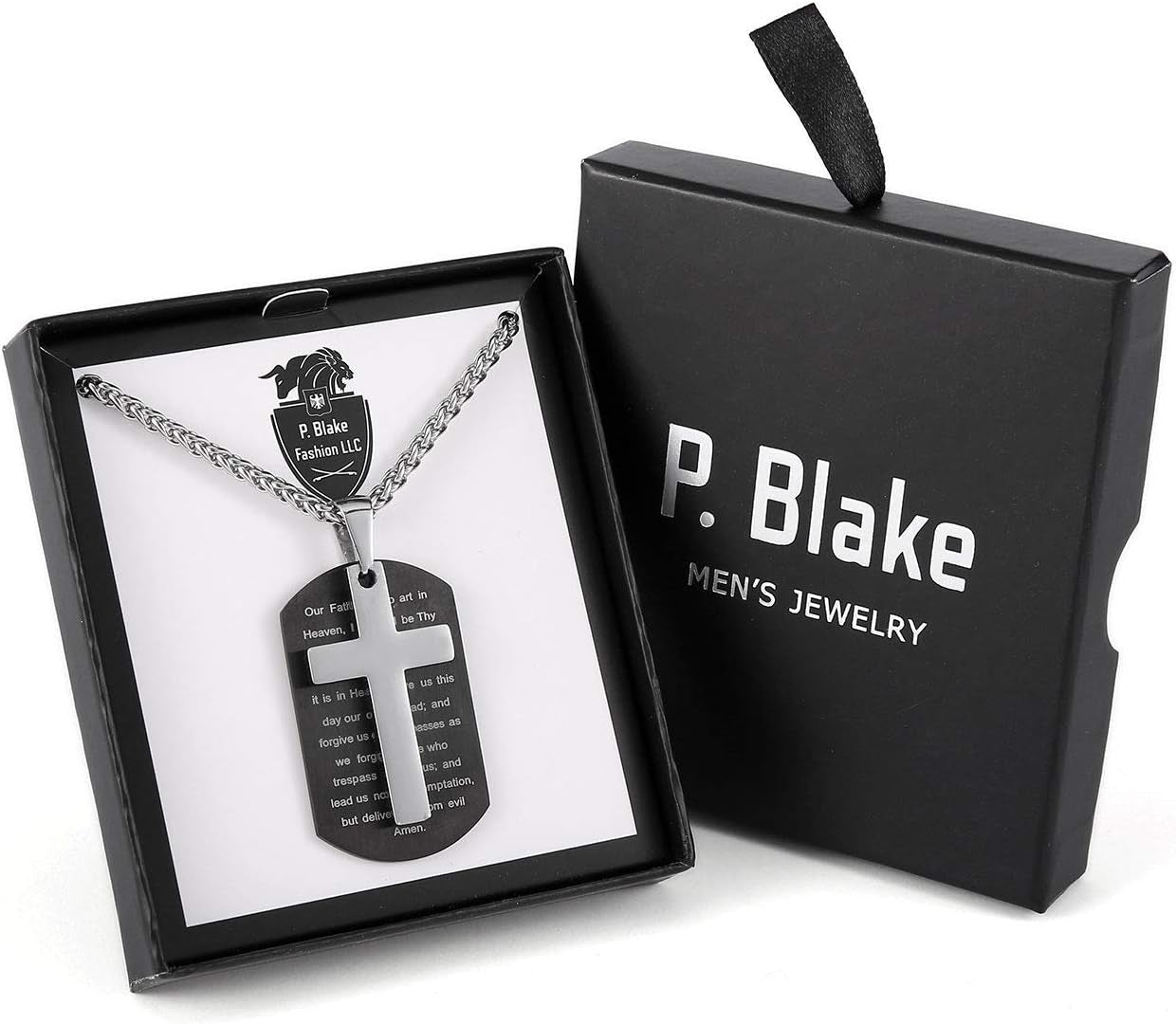 Stainless Steel Bible Verse Necklace for Men - Bella Fils jewelry