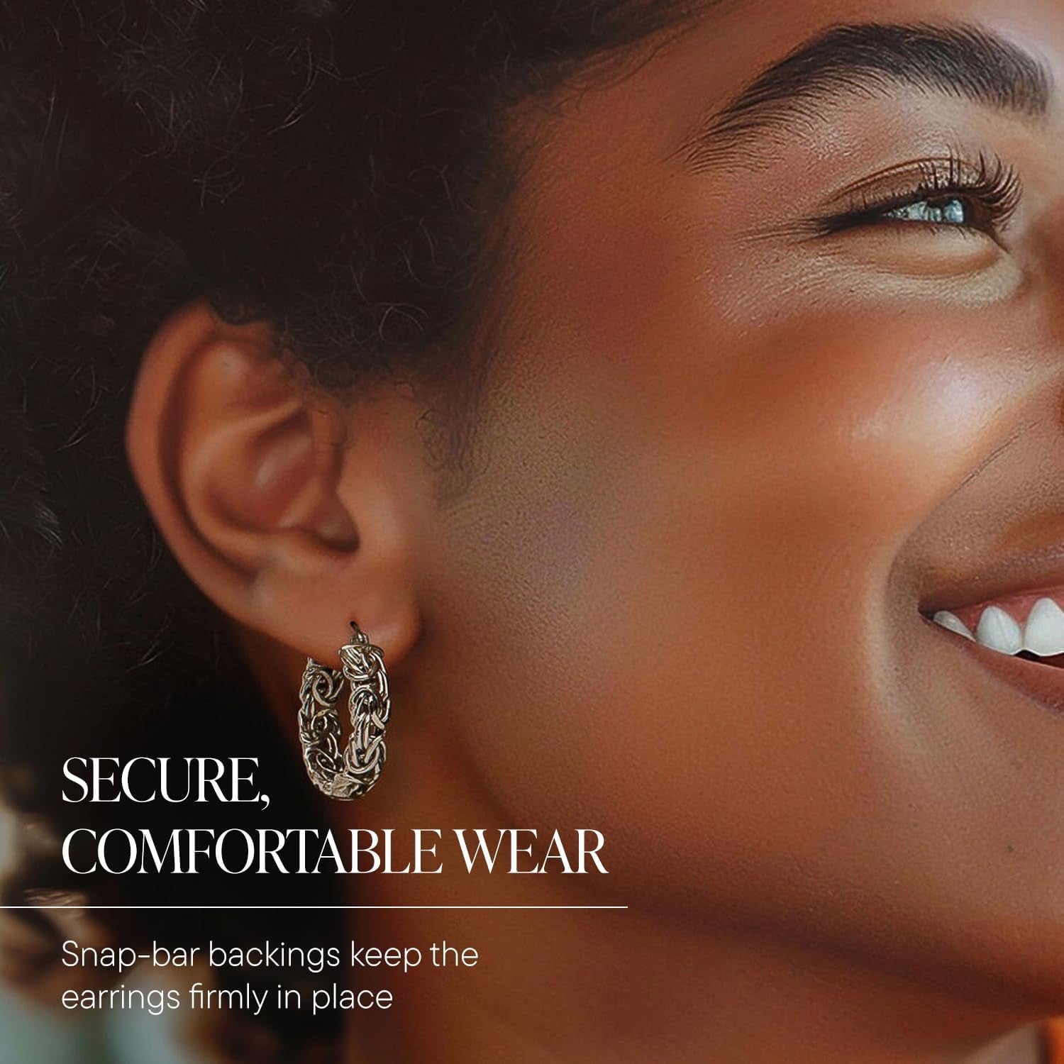 Sterling Silver Byzantine Hoop Earrings - Bella Fils jewelry