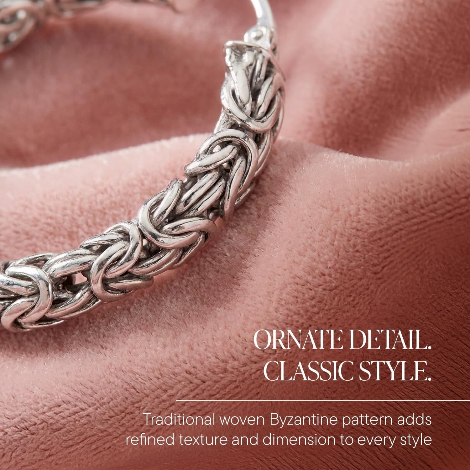 Sterling Silver Byzantine Hoop Earrings - Bella Fils jewelry