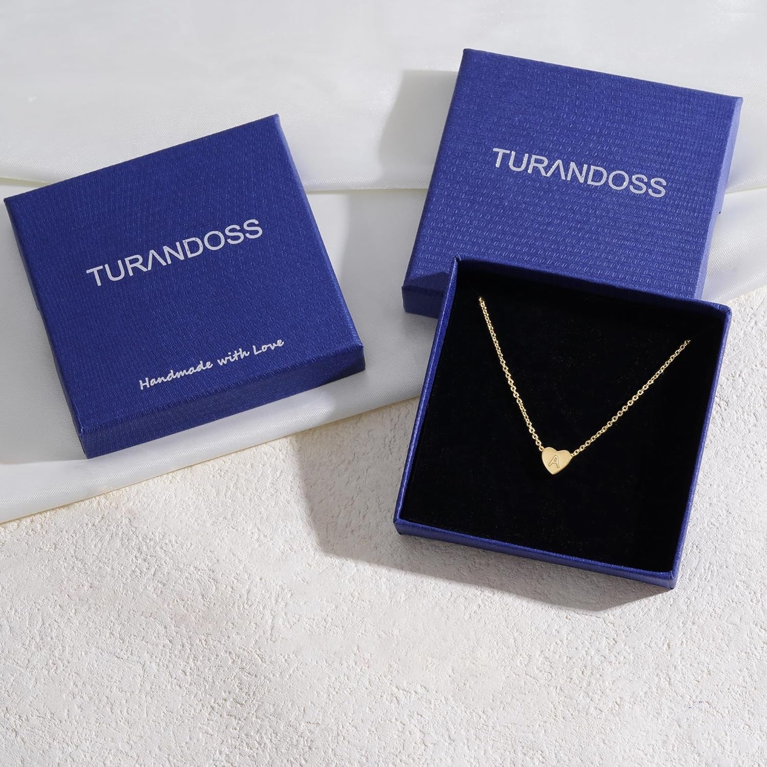 Women’s Heart Initial Necklace – Elegant Gold Alphabet Design - Bella Fils jewelry