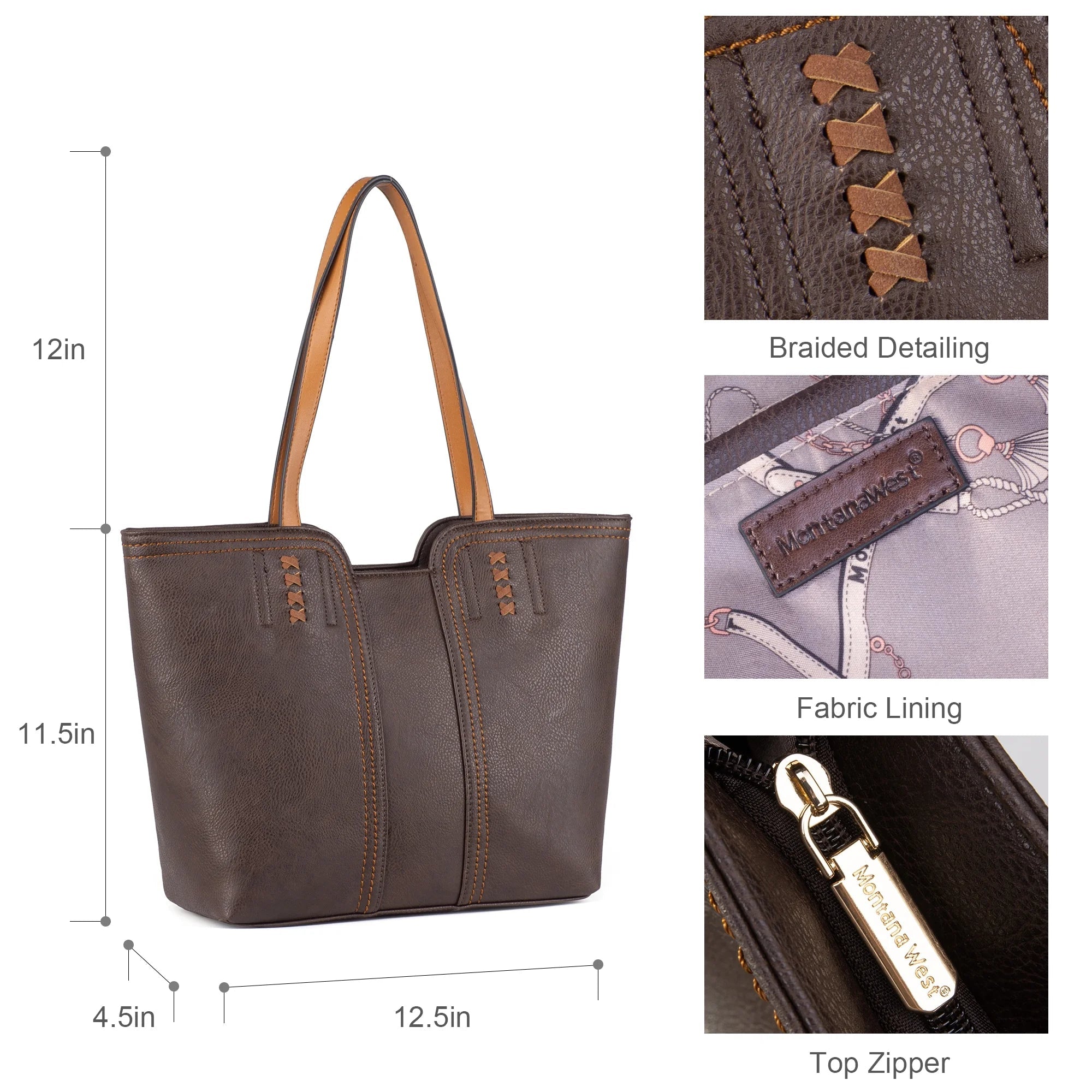 Women'S Oversized Hobo Tote Shoulder Satchel Bag, Coffee - Bella Fils jewelry