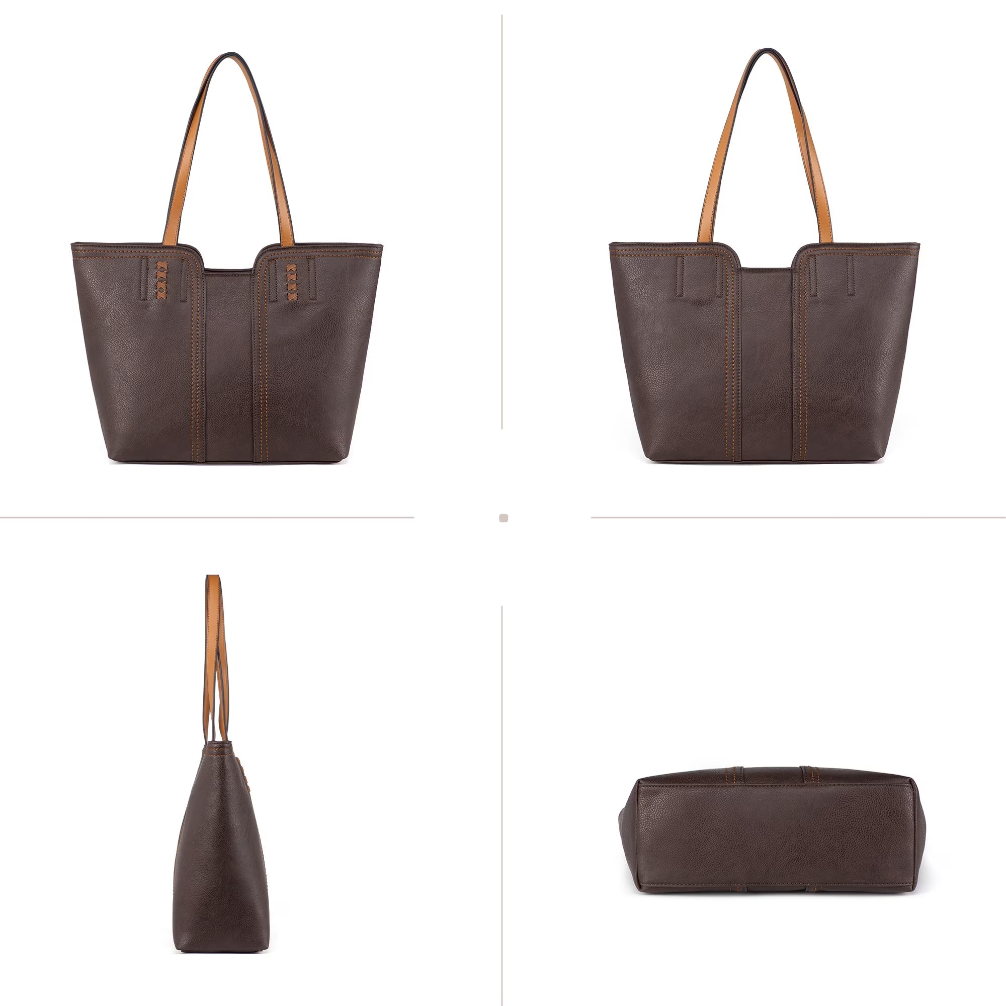 Women'S Oversized Hobo Tote Shoulder Satchel Bag, Coffee - Bella Fils jewelry